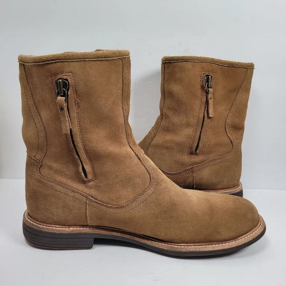 UGG Jaren Men's Brown Suede Leather Mid-Calf Boots S/N1017253 US Size 12 - Picture 5 of 11